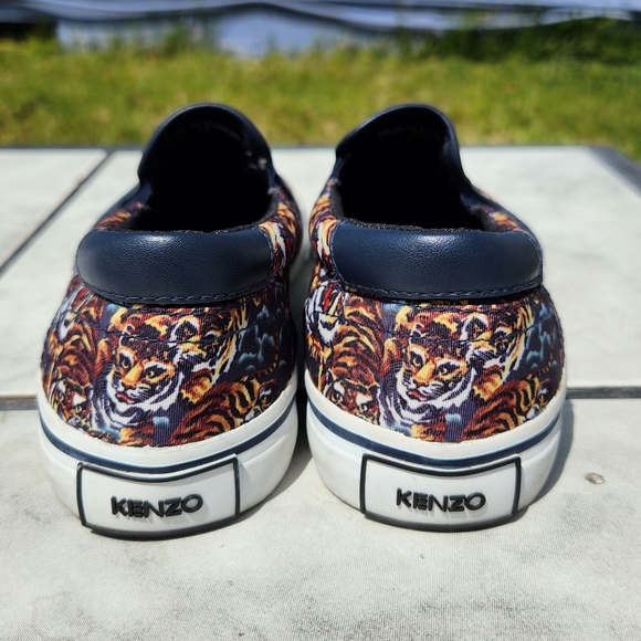 KENZO Paris Flying Tiger Print Slip Ons Sz 37 - Picture 3 of 9